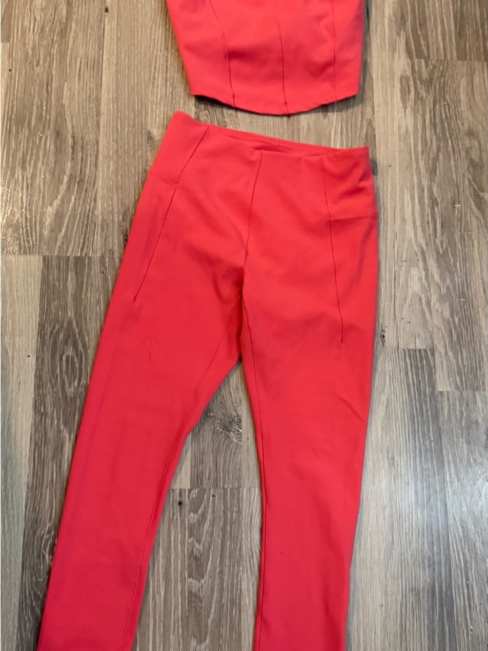 High-Rise Skinny Pants in Vibrant Red